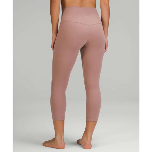 Lululemon Align High-Rise Crop 23” Nulu Size 8 Twilight Rose - Picture 1 of 7